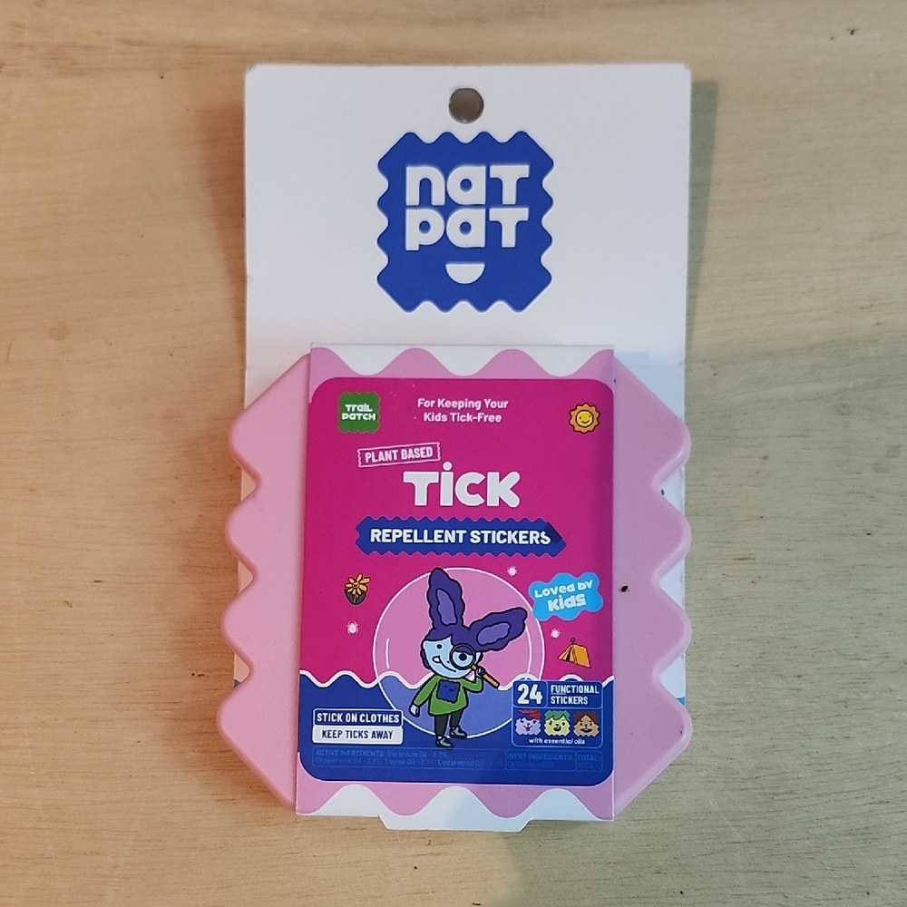 Tick Repellent Stickers for Kids - Pink